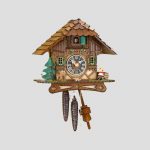 Guguklu Saat Günlük Kurmalı 23 CM