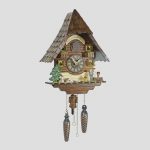 Guguklu Saat 45 CM Ahşap Çatılı